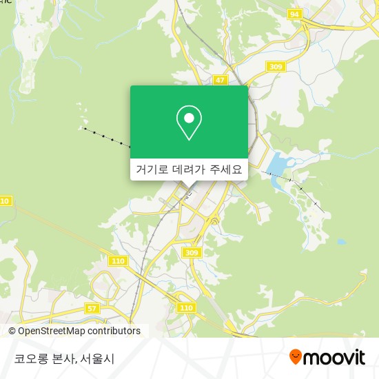 코오롱 본사 지도