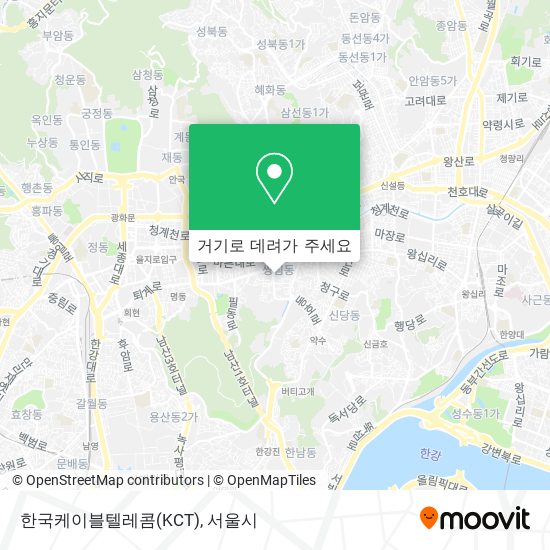 한국케이블텔레콤(KCT) 지도