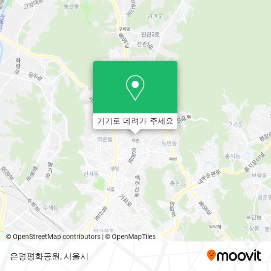 은평평화공원 지도