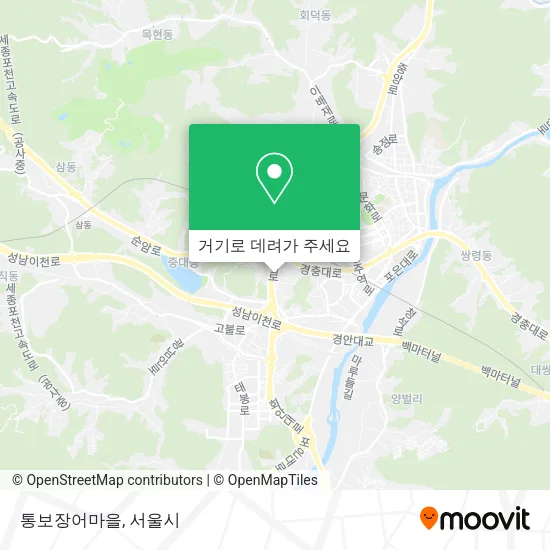 통보장어마을 지도