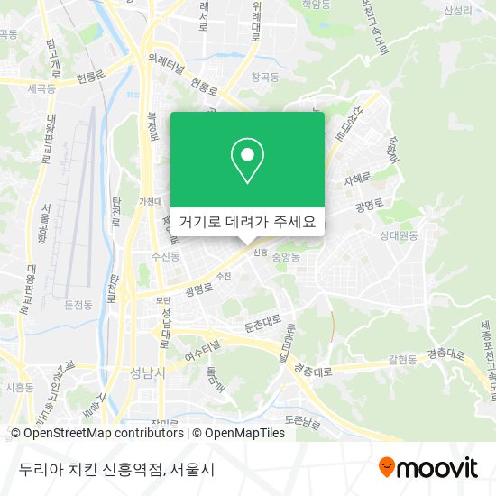 두리아 치킨 신흥역점 지도