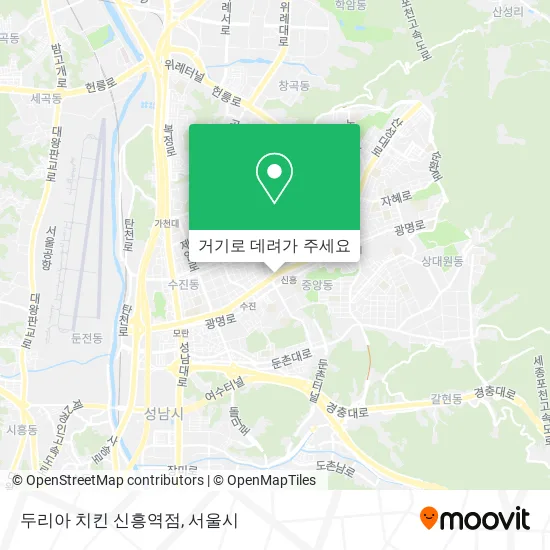두리아 치킨 신흥역점 지도