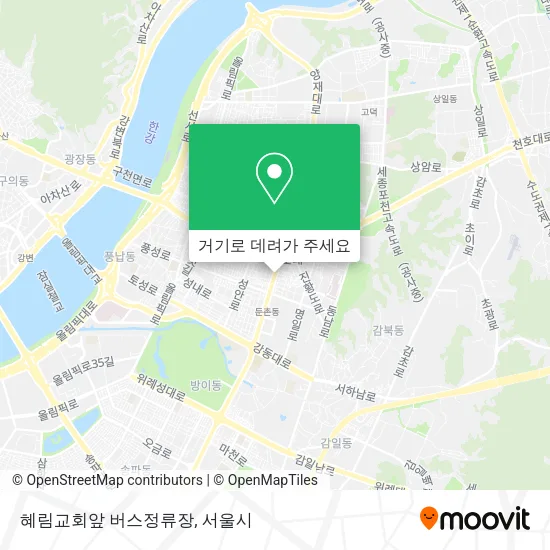 혜림교회앞 버스정류장 지도