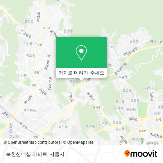 북한산더샵 아파트 지도