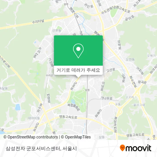 삼성전자 군포서비스센터 지도