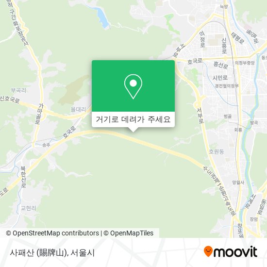 사패산 (賜牌山) 지도