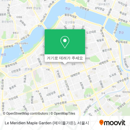 Le Meridien Maple Garden (메이플가든) 지도