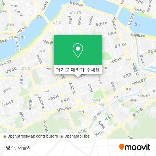 명주 지도