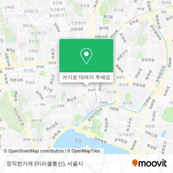 정직한가게 (미라클통신) 지도