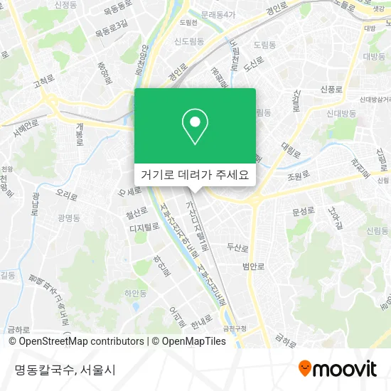 명동칼국수 지도