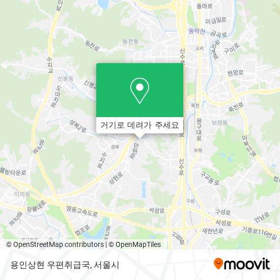 용인상현 우편취급국 지도