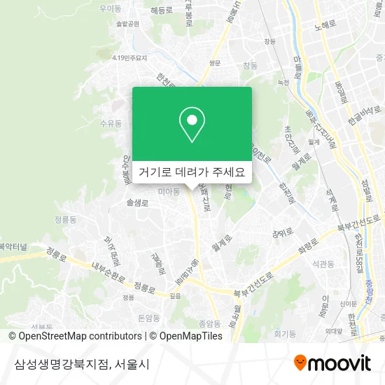삼성생명강북지점 지도