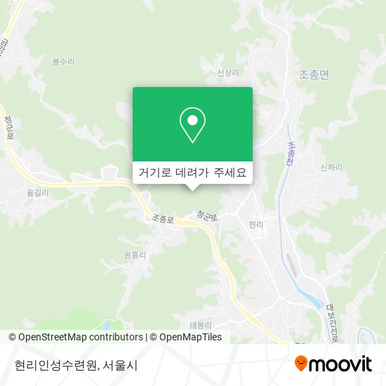 현리인성수련원 지도