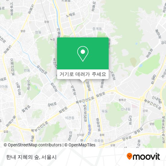 한내 지혜의 숲 지도
