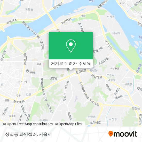 상일동 와인셀러 지도