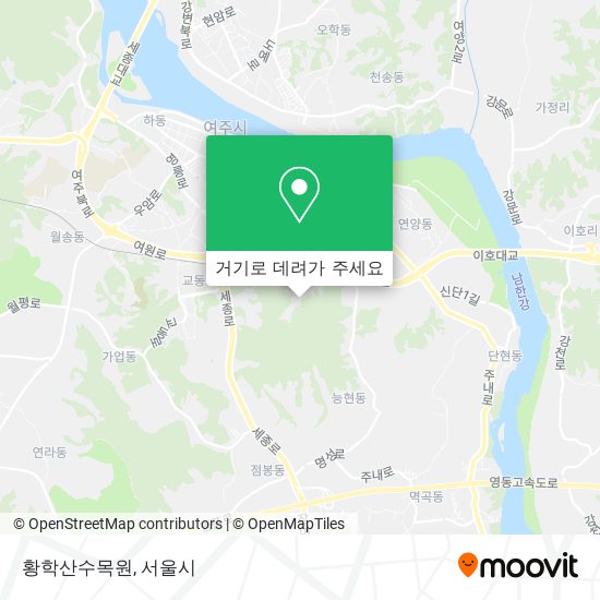 황학산수목원 지도