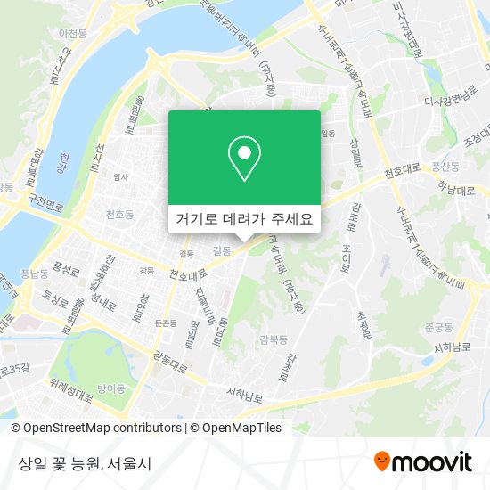 상일 꽃 농원 지도