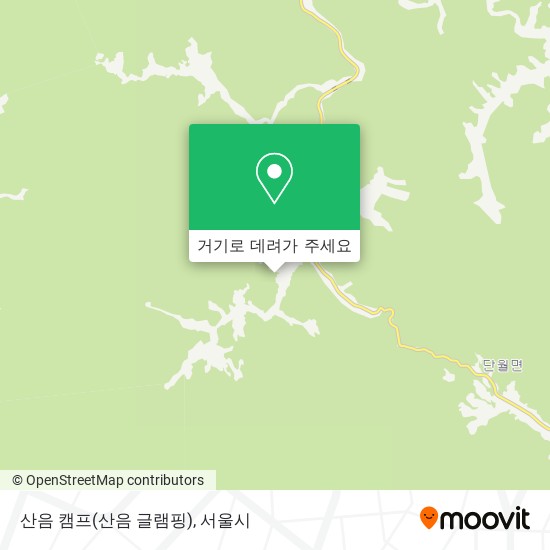 산음 캠프(산음 글램핑) 지도