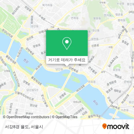 서강8경 율도 지도