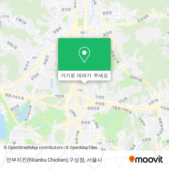 깐부치킨(Kkanbu Chicken),구성점 지도