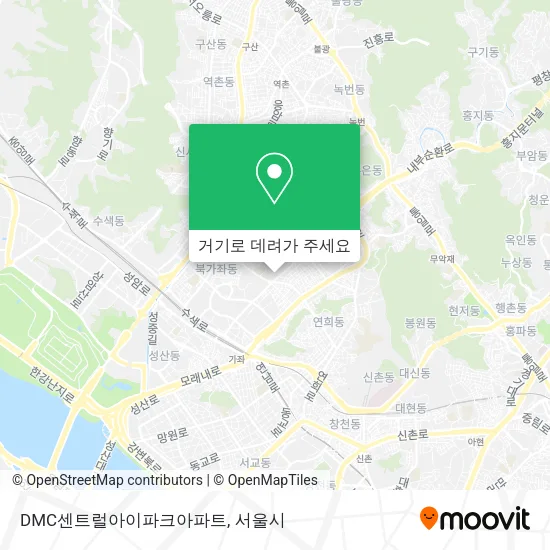 DMC센트럴아이파크아파트 지도