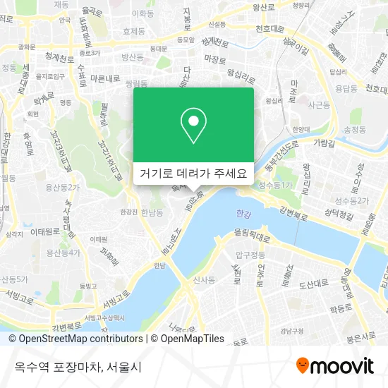 옥수역 포장마차 지도