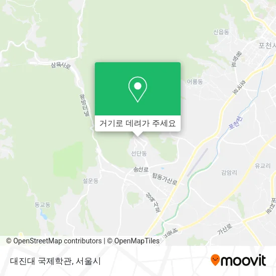 대진대 국제학관 지도