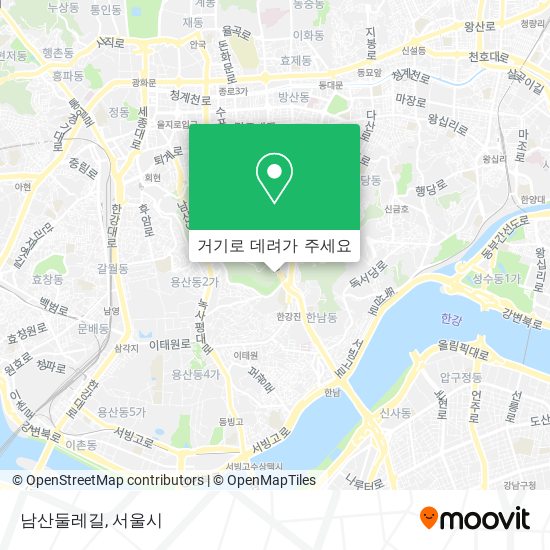 남산둘레길 지도
