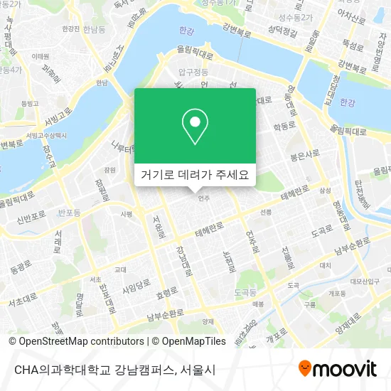 CHA의과학대학교 강남캠퍼스 지도