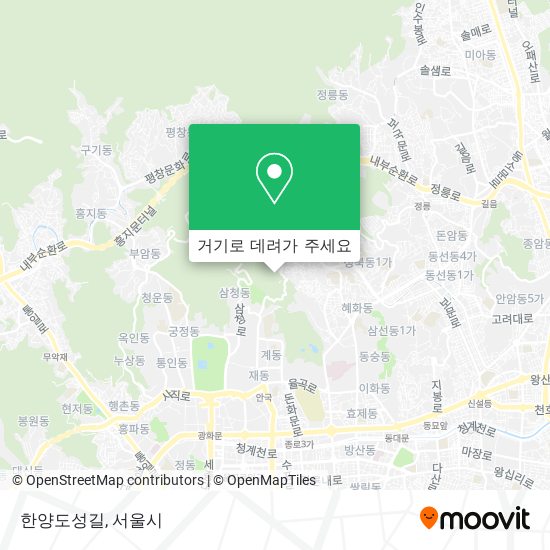 한양도성길 지도