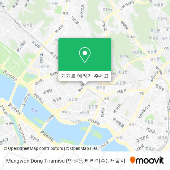 Mangwon Dong Tiramisu (망원동 티라미수) 지도