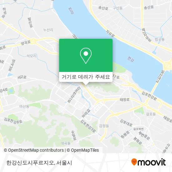 한강신도시푸르지오 지도