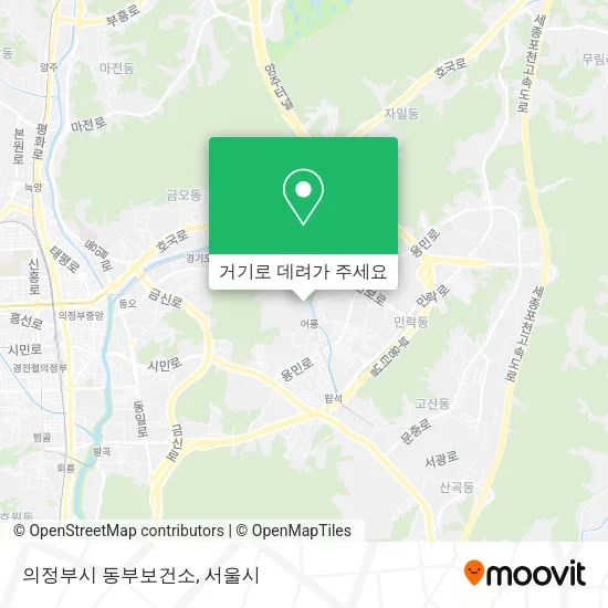 의정부시 동부보건소 지도