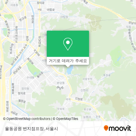 율동공원 번지점프장 지도