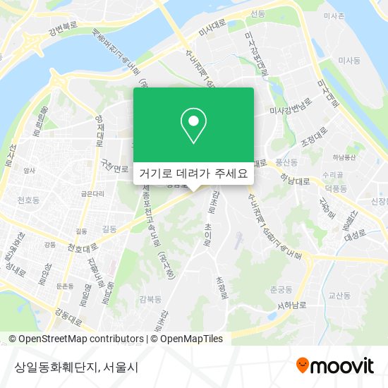 상일동화훼단지 지도