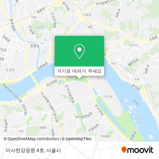 미사한강공원 4호 지도