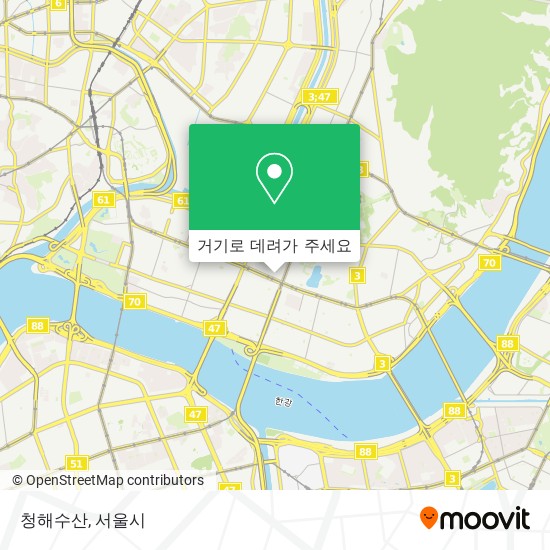 청해수산 지도