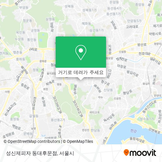 성신제피자 동대후문점 지도