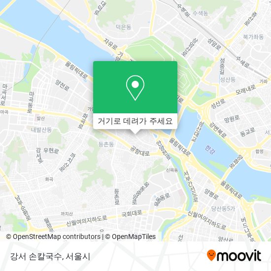 강서 손칼국수 지도