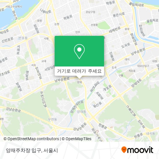 양재주차장 입구 지도