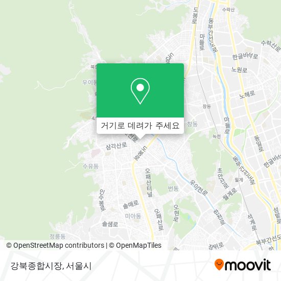강북종합시장 지도
