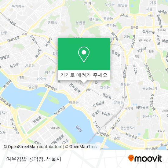 여우김밥 공덕점 지도
