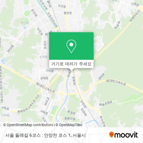 서울 둘레길 6코스 : 안양천 코스 1 지도