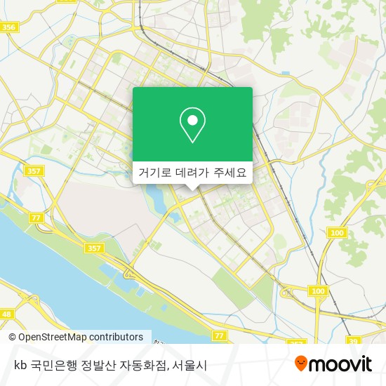 kb 국민은행 정발산 자동화점 지도