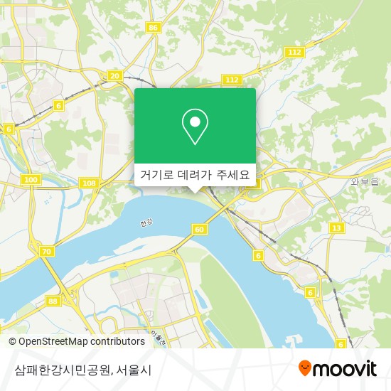 삼패한강시민공원 지도