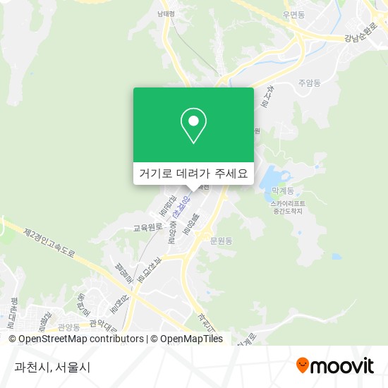 과천시 지도