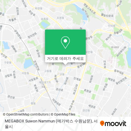 MEGABOX Suwon Nammun (메가박스 수원남문) 지도