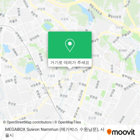 MEGABOX Suwon Nammun (메가박스 수원남문) 지도