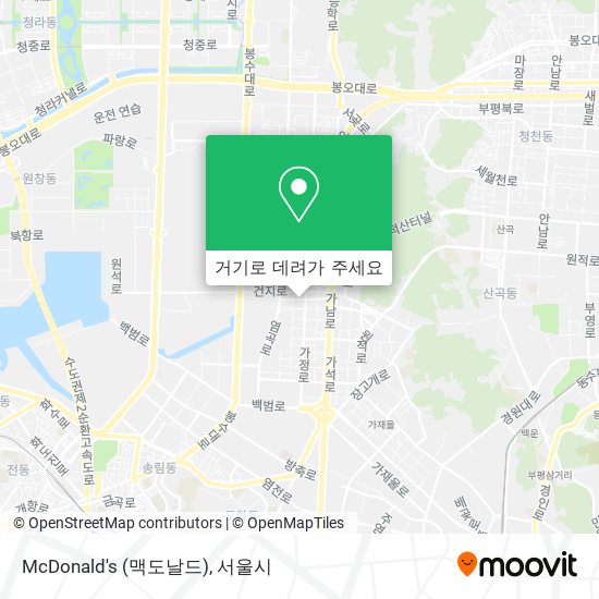 McDonald's (맥도날드) 지도