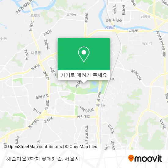 해솔마을7단지 롯데캐슬 지도